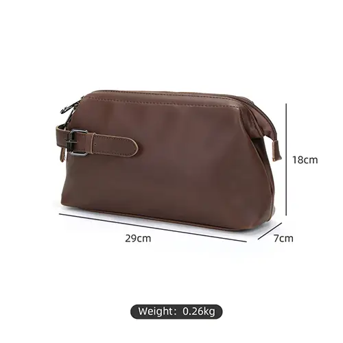brown-leather-toiletry-bag-with-buckle-detail-for-gentleman-travel brown-leather-toiletry-bag-with-buckle-detail-for-gentleman-travel