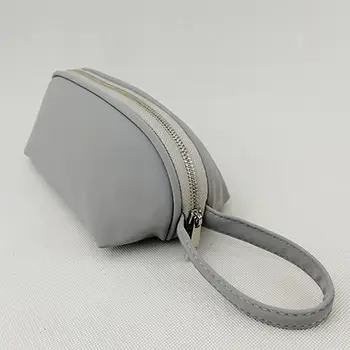 New Fashion Hanging Private Label Travel Flat Makeup Bag White Women Mini Cosmetic Bag