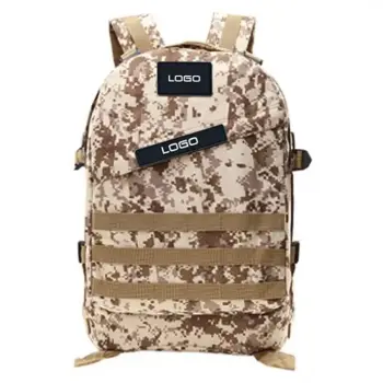 Tactical Backpack with Flag Patches – MOLLE System Rucksack for Outdoor and Tactical Use
