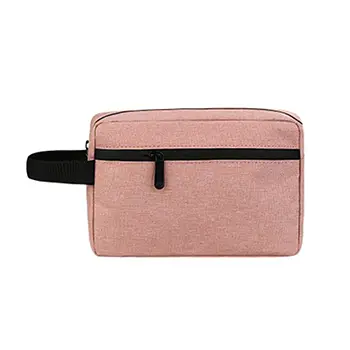 Bearky Small Makeup Bag for Oxford Travel Cosmetic Pouch Toiletry Bag（Gray）