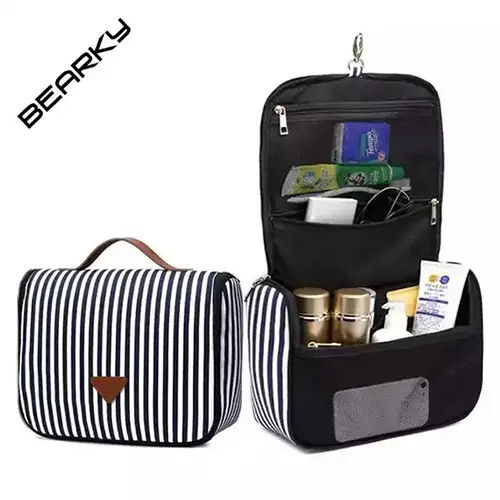 Latest Design Luxury Mesh Beauty Hanging Makeup Bag Travel Dopp Kit