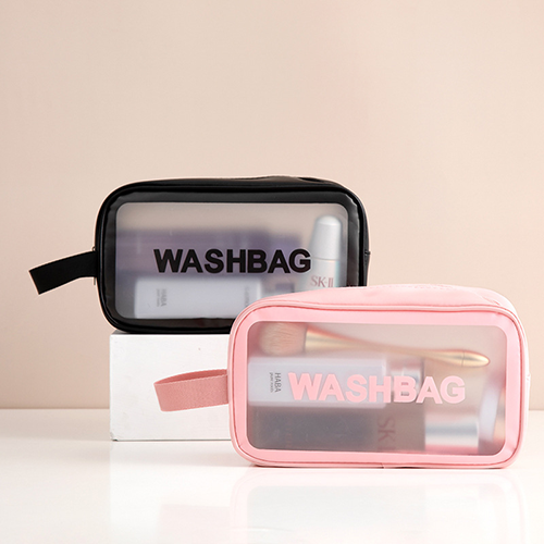 New Six-piece Transparent Makeup Bag Beach Hanging Toiletry Bag For Women