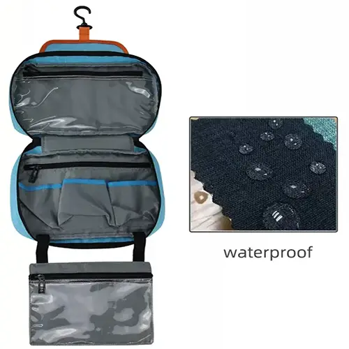 Outdoor Custom Fashion Multifunction Travel Large Hanging Toiletry Bag With Compartments