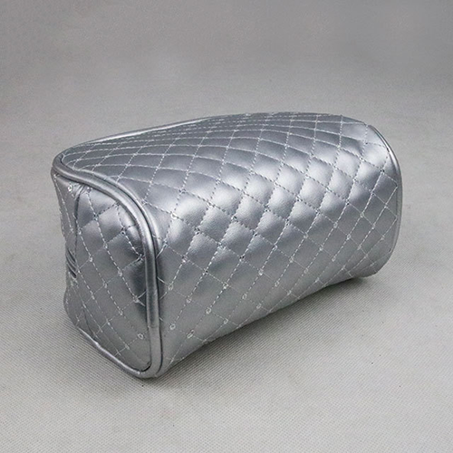 Factory Large Custom Travel Makeup Organizer Case Silver Hanging Cosmetic Bag