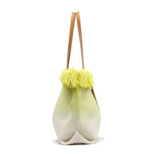 Custom Canvas Beach Tote Bag with Zipper Large Capacity OEM Logo