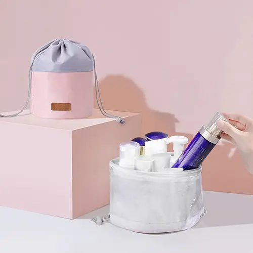 Creative Mesh Toiletry Bag Home Use Drawstring Nylon Makeup Bag