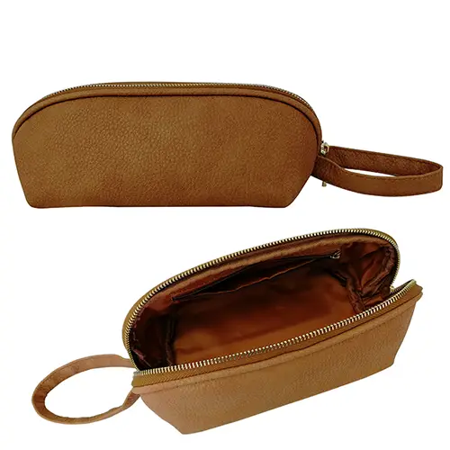 Direct Factory Design Leather Dopp Kit Leather Folding Travel Cute Toiletry Bags
