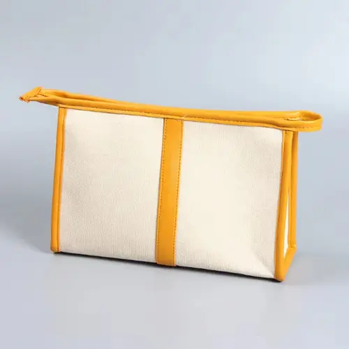 2026 Newest Professional Print Fashion Wholesale Canvas Cosmetic Bag 