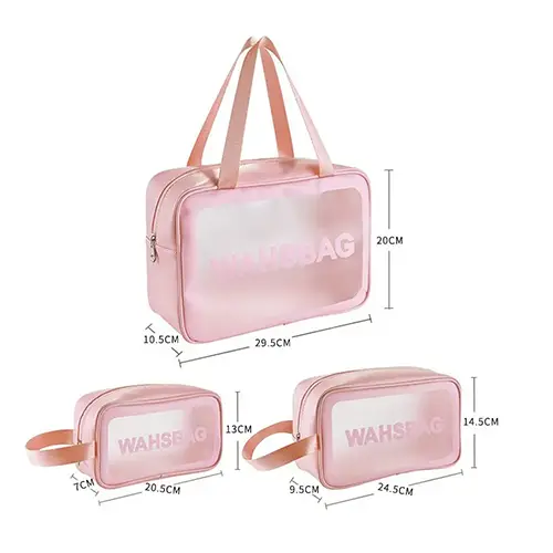 Little Yellow Duck Transparent Outdoor Beach Personalized pattern Hanging Cosmetic Bags