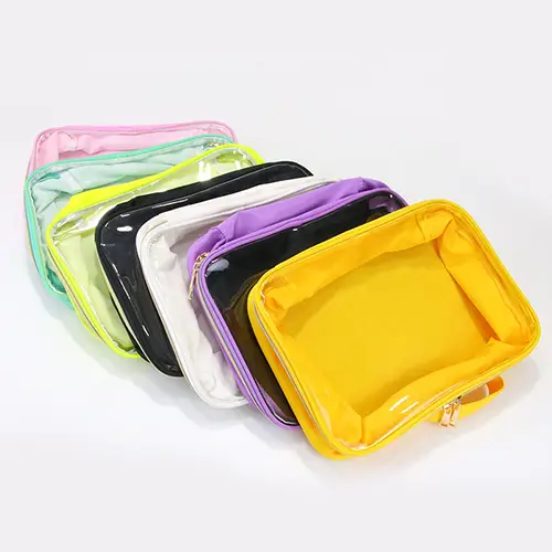Custom Transparent PVC Cosmetic Bag for Beauty & Travel Brands