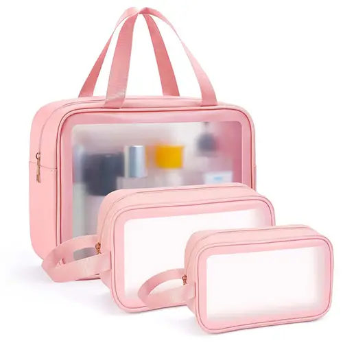 Little Yellow Duck Transparent Outdoor Beach Personalized pattern Hanging Cosmetic Bags