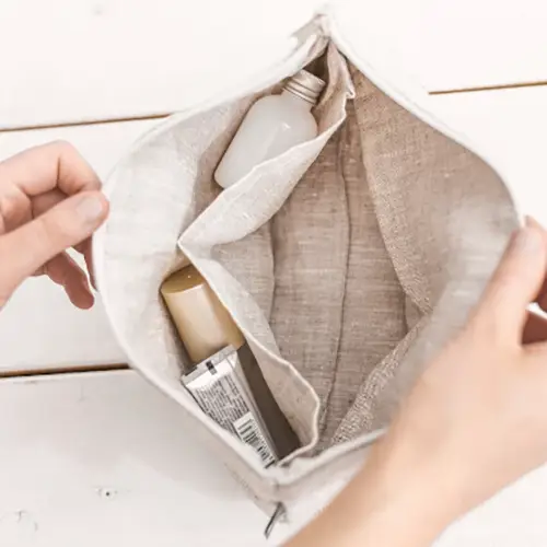 Wholesale Linen Cosmetic Bags | Eco-Friendly Makeup Organizers for Beauty & Retail
