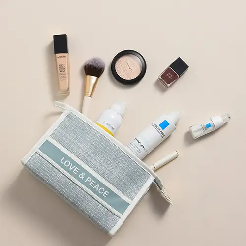 Premium Woven Travel Cosmetic Organizer - Beauty Brand OEM Bulk Line