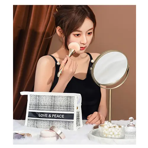 Premium Woven Travel Cosmetic Organizer - Beauty Brand OEM Bulk Line
