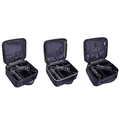 Double Layer Portable Outdoor Big Makeup Brush Travel Case Box