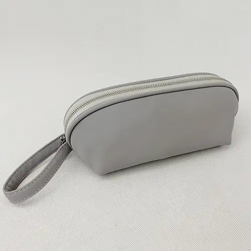 New Fashion Hanging Private Label Travel Flat Makeup Bag White Women Mini Cosmetic Bag