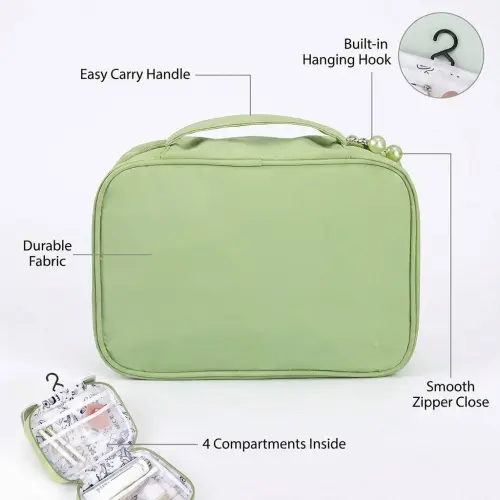 Bearky New Best Makeup Cosmetic Bag Travel Student Girls Outdoor Large Makeup Organizer Bag