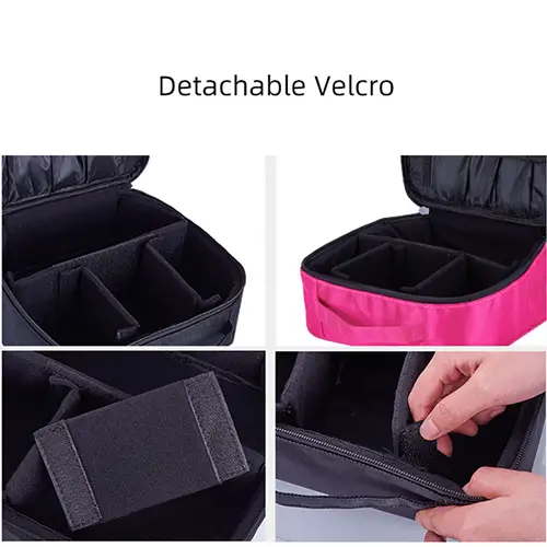 Customizable Professional Makeup Organizer Case | Modular Cosmetic Bag for Beauty Brands