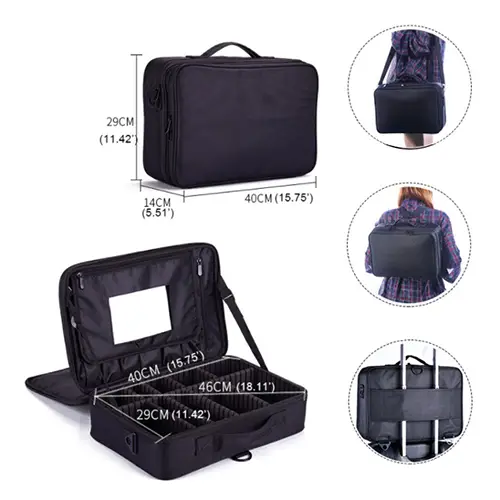 Custom Professional Makeup Case with Mirror Manufacturer