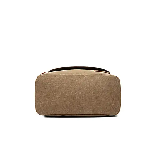 Custom Vintage Canvas Toiletry Bag with Front Flap & Handle (OEM/ODM)