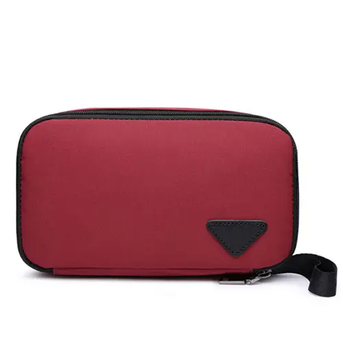 Customized Waterproof Polyester Black Mens Toiletry Bag Personalized Cosmetic Bags