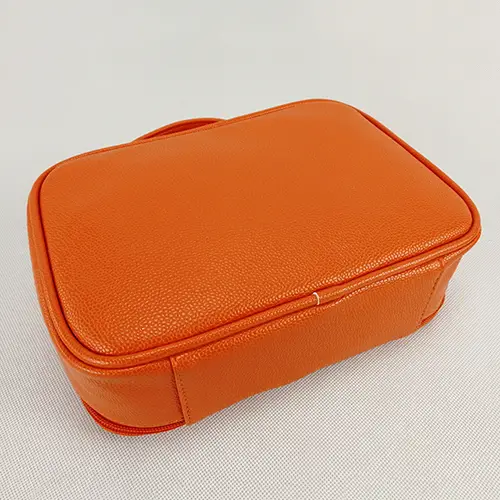 2026 Bew Desktop Leather Fashion Extra Large Makeup Travel Box Bag 
