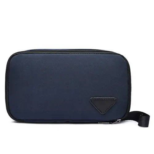 Customized Waterproof Polyester Black Mens Toiletry Bag Personalized Cosmetic Bags