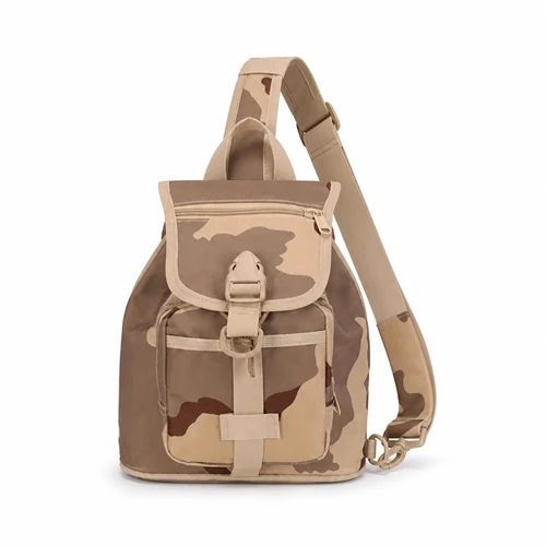 Versatile Polyester Backpack – Two-Strap and One-Strap Convertible Design