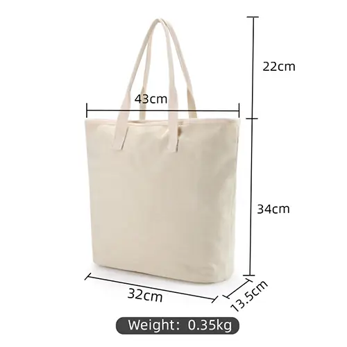 Wholesale Plain Women's Cotton Promotion Fashion Canvas Tote Bags For Women