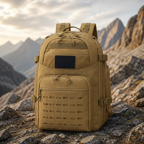 Travel Tactical Backpack – Large MOLLE Rucksack with Luggage Strap